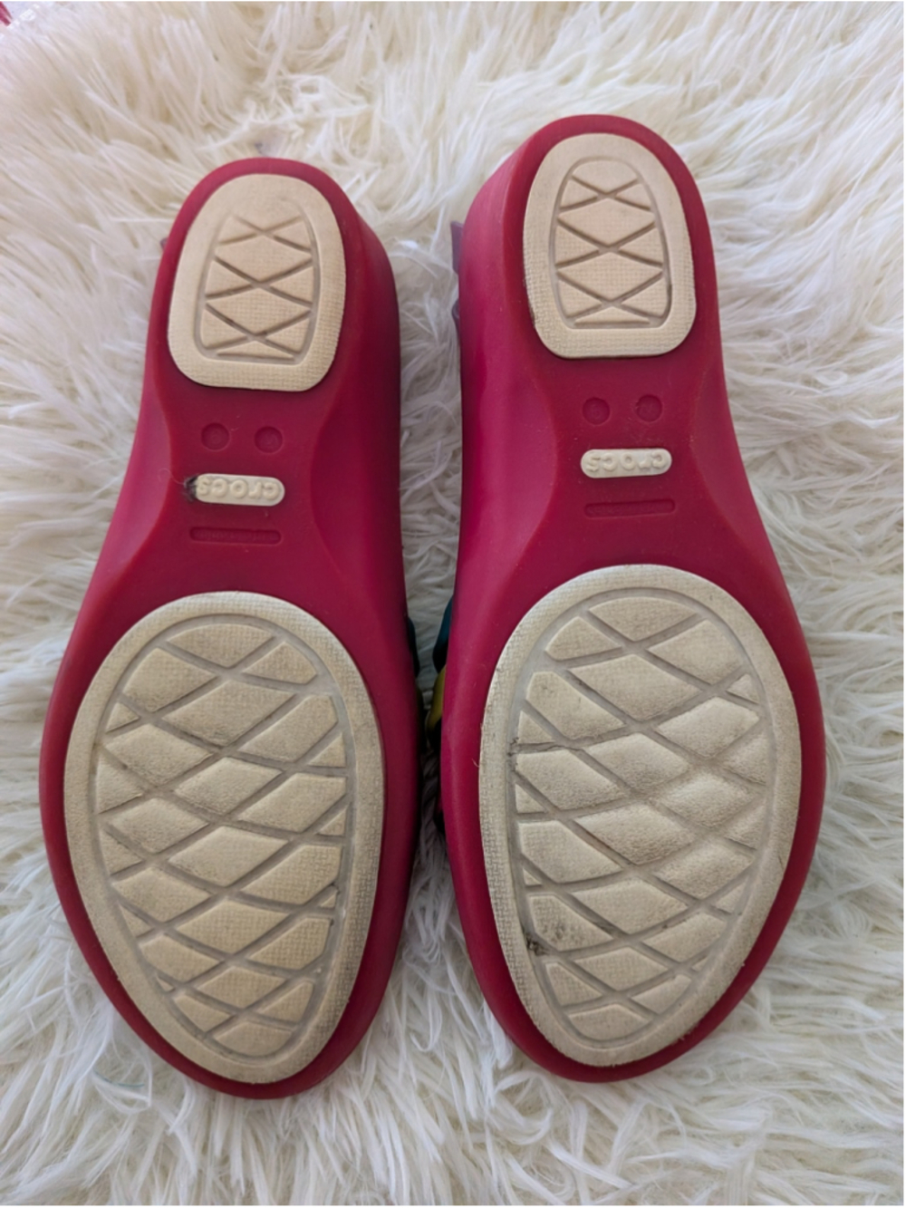 Crocs Huarache Rainbow Slingback Sandals Women's 9W Multicolor Comfort - Picture 9 of 11